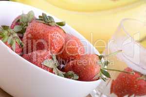 healthy strawberry with fruits