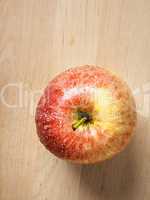 apple on wood