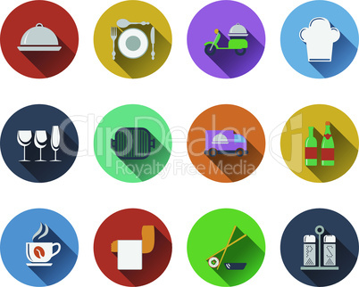 Set of restaurant icons