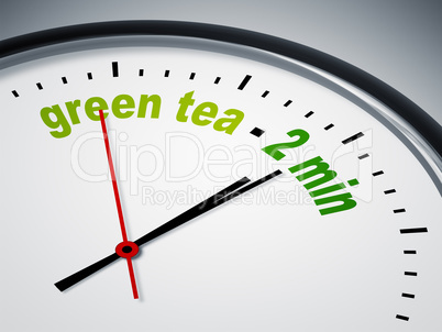 green tea - 2 min