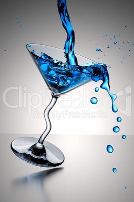 cocktail glass splash