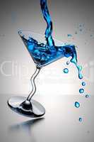 cocktail glass splash