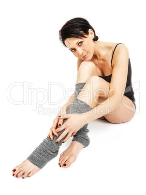 relaxing woman