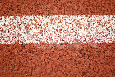 Close-up line on race track