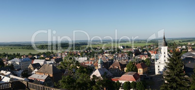 Overview of Picturesque European Village