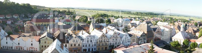 Overview of Picturesque European Village