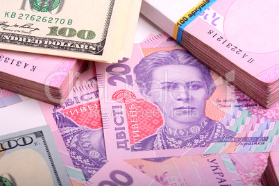 ukrainian money hryvnia financial background