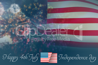 Composite image of independence day graphic