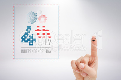 Composite image of independence day graphic