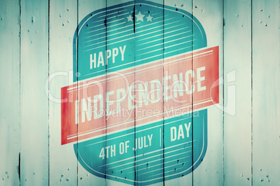 Composite image of independence day graphic