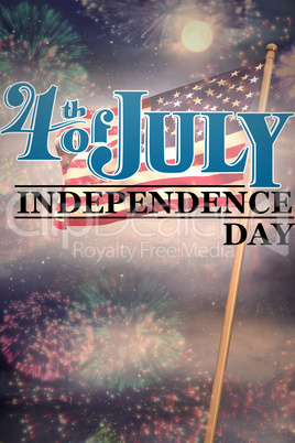 Composite image of independence day graphic