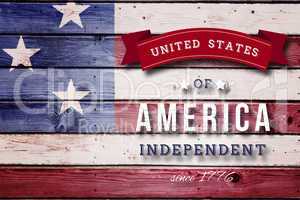 Composite image of independence day graphic