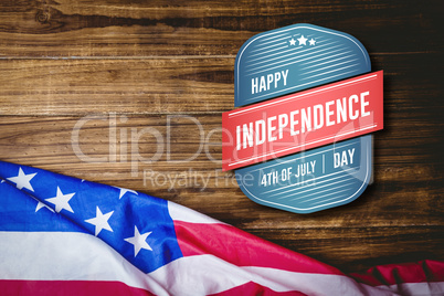 Composite image of independence day graphic