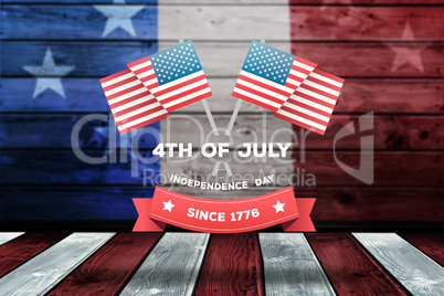 Composite image of independence day graphic