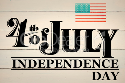 Composite image of independence day graphic