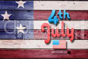 Composite image of independence day graphic