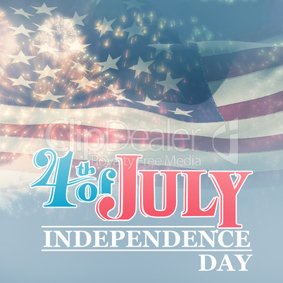 Composite image of independence day graphic