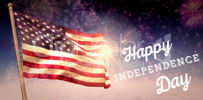 Composite image of independence day graphic