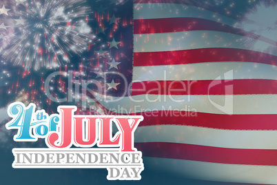 Composite image of independence day graphic