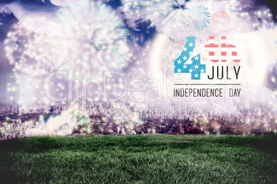 Composite image of independence day graphic