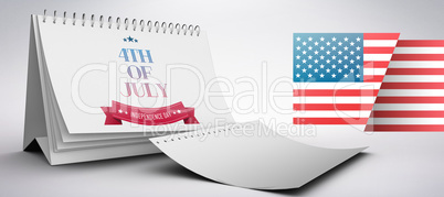 Composite image of independence day graphic