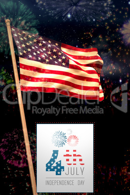 Composite image of independence day graphic