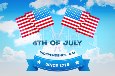 Composite image of independence day graphic