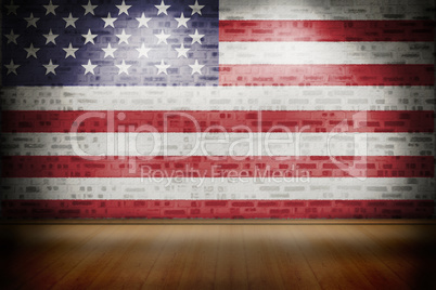 Composite image of usa national flag