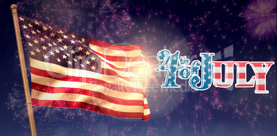 Composite image of independence day graphic