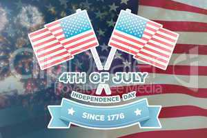 Composite image of independence day graphic