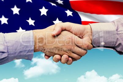 Composite image of hand shake in front of wires