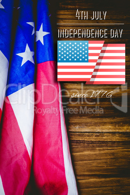 Composite image of independence day graphic