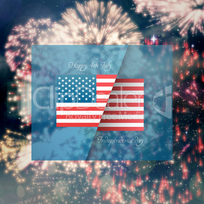 Composite image of independence day graphic