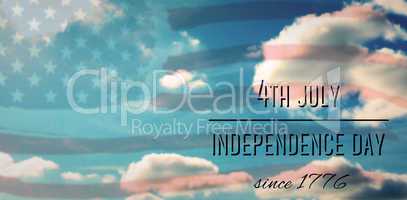 Composite image of independence day graphic