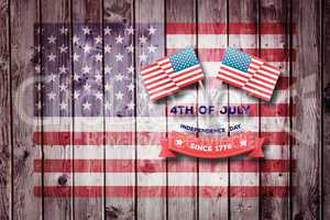 Composite image of independence day graphic