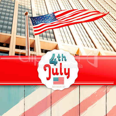 Composite image of independence day graphic Composite image of independence day graphic
