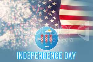 Composite image of independence day graphic