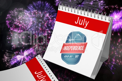 Composite image of independence day graphic