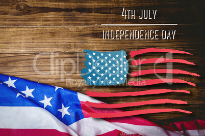 Composite image of independence day graphic