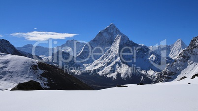 Ama Dablam, view from Dzonghla