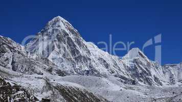 Pumo Ri and Lingtren, high mountains in the Everest Region