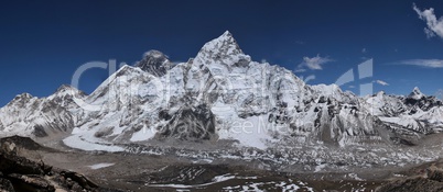 Nuptse, Mt Everest and Khumbu Glacier