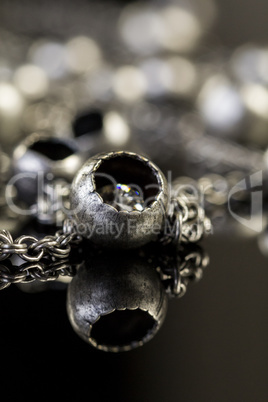 Assorted silver costume jewellery