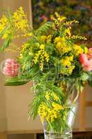 Bouquet of Fresh Cut Beautiful Flowers on Vase