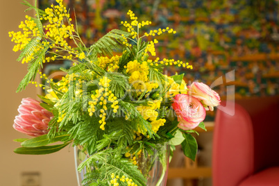 Bouquet of Fresh Cut Beautiful Flowers on Vase