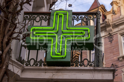 Pharmacy sign in Baden-baden, Germany