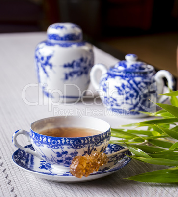 Cup of freshly brewed black tea