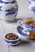 Cup of freshly brewed black tea