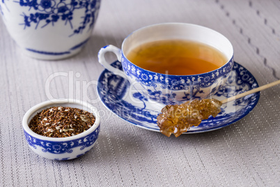 Cup of freshly brewed black tea