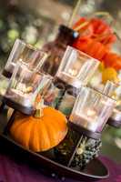 Elegant Thanksgiving autumn fall table decoration